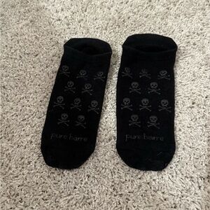 Pure Barre Skull sticky Socks